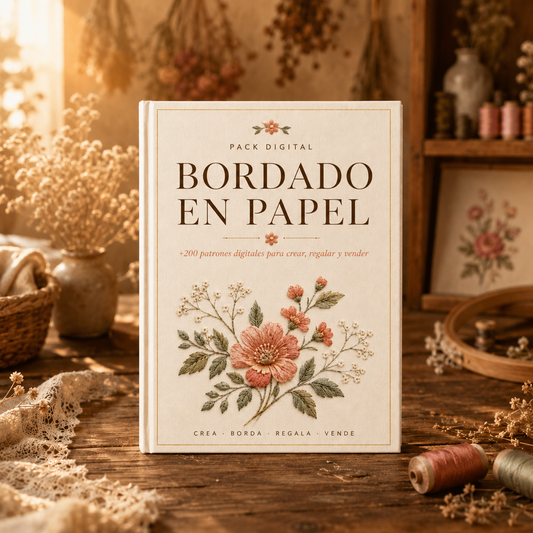 +200 Patrones Imprimibles para Bordar sobre Papel